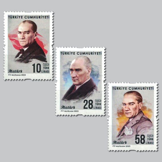 2023 Atatürk Konulu Sürekli Posta Pulları