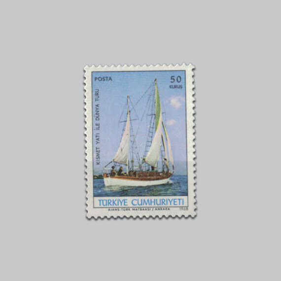 1968 Kısmet Yatı ile Dünya Turu Pulu