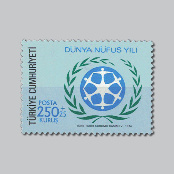 1974 Dünya Nüfus Yılı Pulu