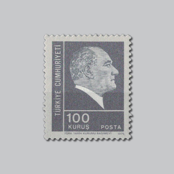1975 Atatürk Sürekli Seri Pulu