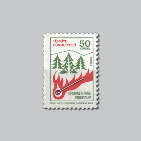 1980 Orman Konulu Sürekli Seri Pulu