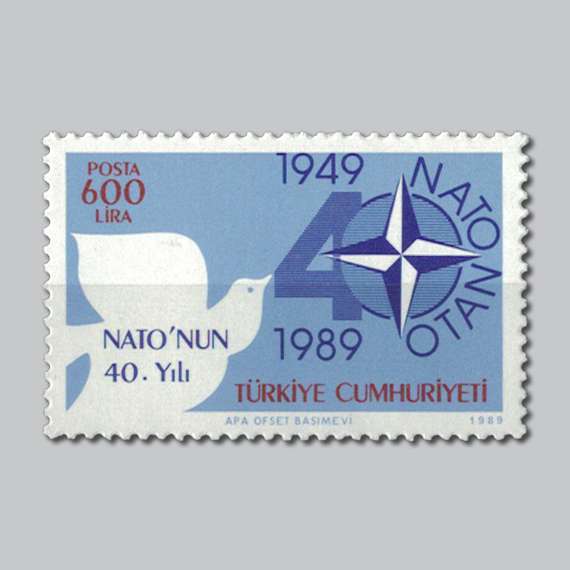 1989 NATO 40.Yılı Pulu