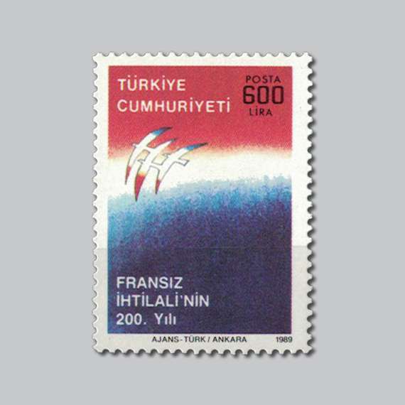 1989 Fransız İhtilalinin 200.Yılı Pulu
