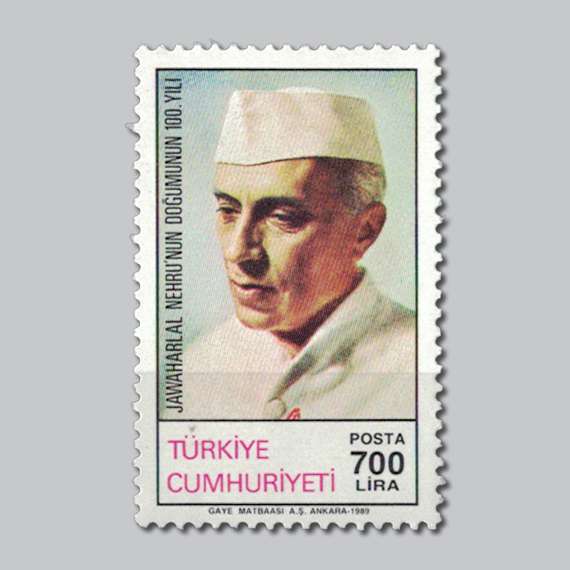 1989 Jawaharlal Nehrunun Doğumunun 100.Yılı Pulu