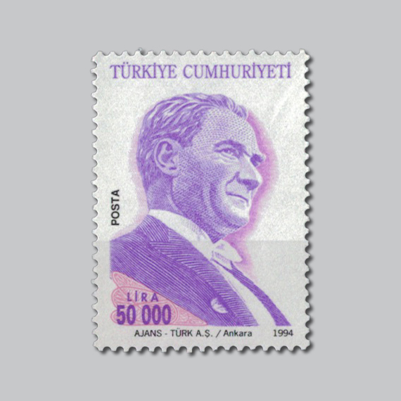 1994 Atatürk Portreli Sürekli Seri Pulu