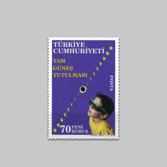 Tam Güneş Tutulması Pulu