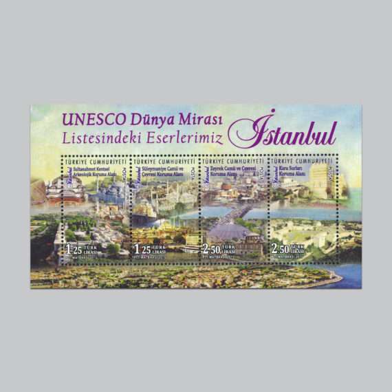 UNESCO Dünya Mirası Listesindeki Eserlerimiz İstanbul Anma Bloku