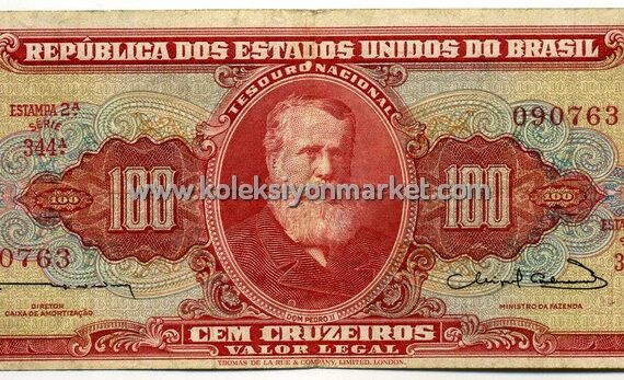 1963 100 Cruzeiros