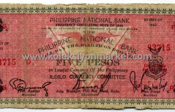 1943 5 Pesos