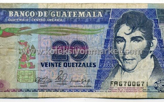1990 20 Quetzales
