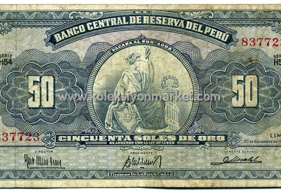 1963 50 Soles De Oro