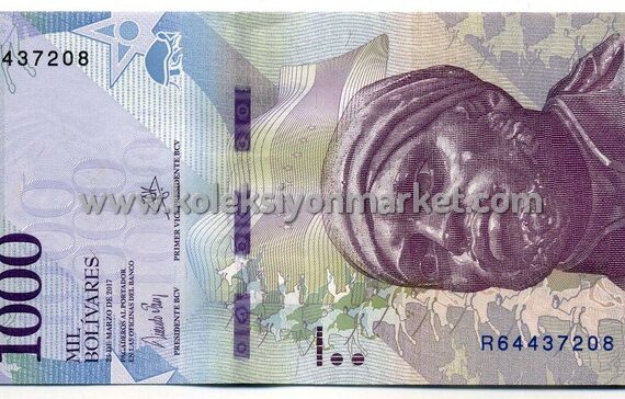 2017 1000 Bolivares