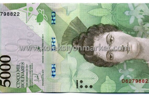 2017 5000 Bolivares